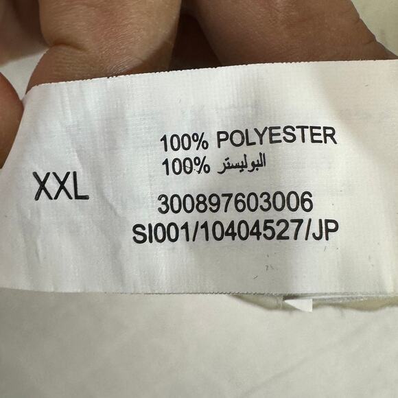 GIA Boho Top XXL White Oversized Sheer Floral Print Peasant Plus Flutter Tassel - Picture 10 of 16